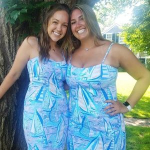 LillyPulitzer Shelli Stretch ShiftDress Aboat Time